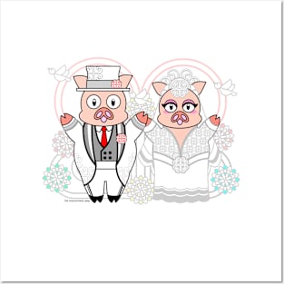 PIGGY WHITE WEDDING Posters and Art